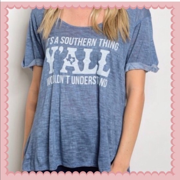 Swanky Coconut Tops - Graphic T Shirt It’s a southern thing short sleeved scoop neck